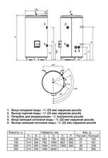 BAXI Premier plus 150, Бойлер косвенного нагрева, из нержавеющей стали