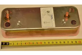 Теплообменник вторичный для газового котла BAXI ECO3, Eco four, Fourtech , Zilmet 2071200 12 пл