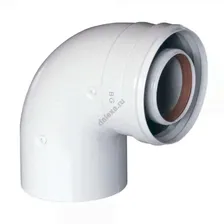 Коаксиальный отвод Baxi 100(60) 90 градусов