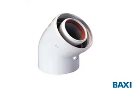 Baxi Коаксиальный отвод 45, диам. 60/100 мм