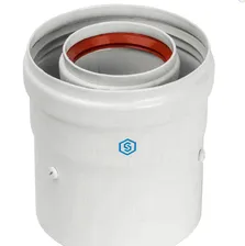 Дымоход Stout DN60/100 адаптер для котла вертикальный коаксиальный (совместимый с Baxi)