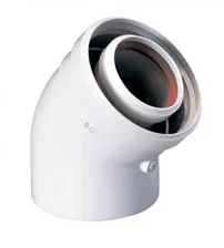 Коаксиальный отвод 45°, диам. 60/100 мм Baxi (KHG71410161)