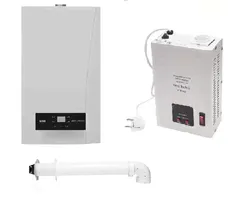 КОМПЛЕКТ - Котёл газовый Baxi ECO Nova 10F, стабилизатор напряжения, дымоход