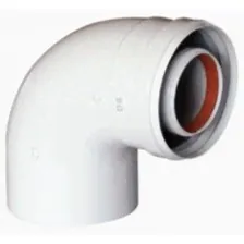 Коаксиальный отвод Baxi 90 град., диам. 60/100 мм