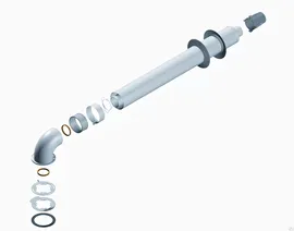 Дымоход коаксиальный для котла Hi Therm/KENTATSU/Baxi ECO Nova